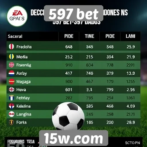Estatísticas de jogadores no 597 bet
