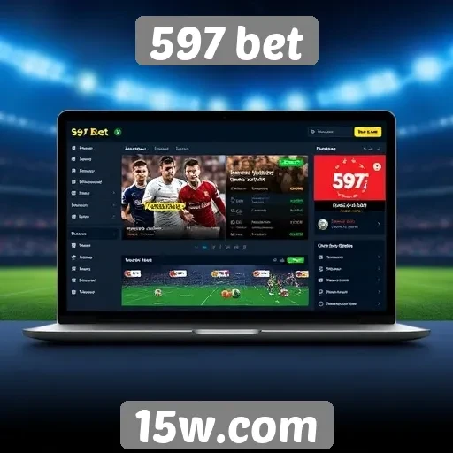 Resenha sobre a interface do site 597 bet